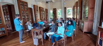 Meeting between the German and Indian teams at the EFEO Pondicherry