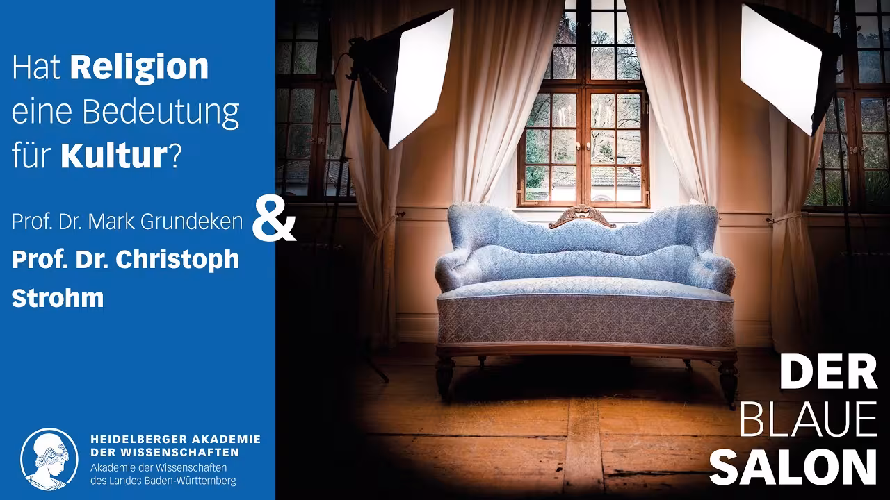  Does religion have any significance for culture? | Church historian Christoph Strohm in the Blue Salon 