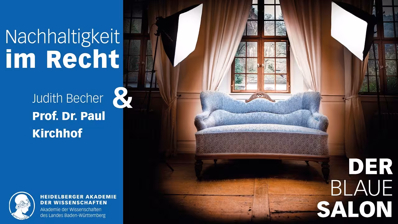 Paul Kirchhof on the topic of "Sustainability in Law"