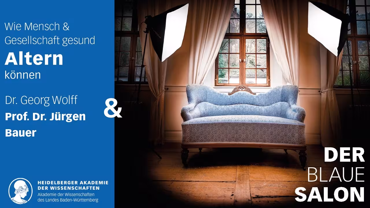 "You have to suffer." Geriatrician Jürgen Bauer talks about aging in the Blue Salon.