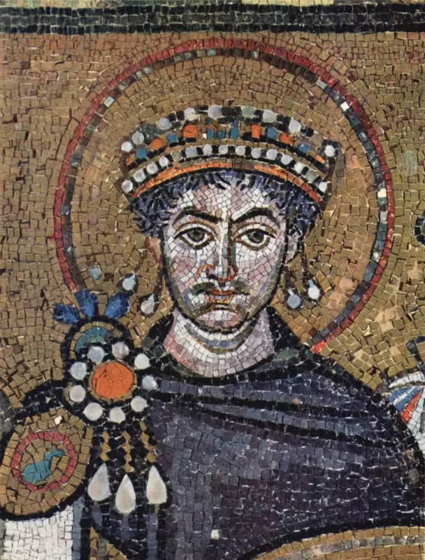 Contemporary (?) portrait of Emperor Justinian