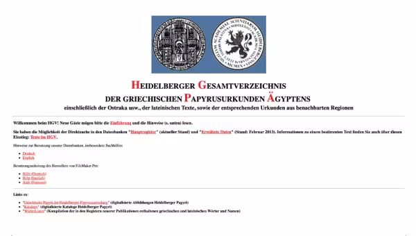 Heidelberger Gesamtkatalog der griechischen Papyrusdokumente Ägyptens